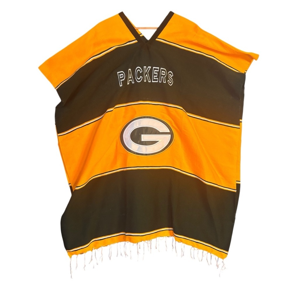 Green Bay Packers Baja Blanket Poncho – OS (Pre-Owned)